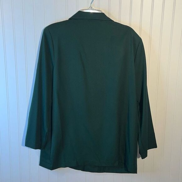Vintage Alice Stuart One Button Blazer Jacket Women's size Large Green Office - Picture 8 of 12